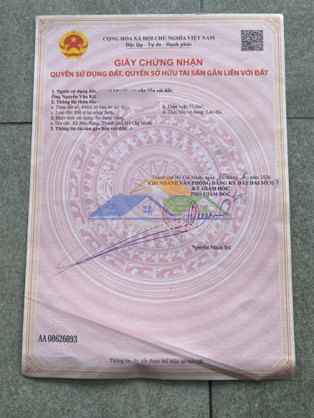 Chính chủ bán đất nền dự án khu dân cư đức phát 3 quốc lộ 13, tt lai uyên, bàu bàng, bình dương