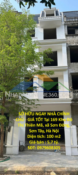 Sở hữu ngay nhà chính chủ - giá tốt tại 169 khu đô thị thiên mã, xã sơn đông, sơn tây, hà nội