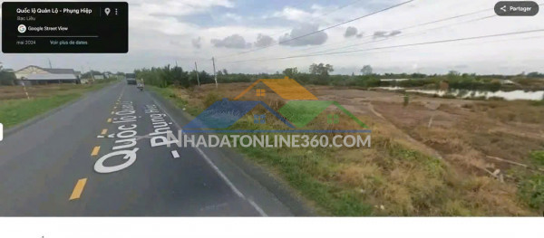 Chính chủ bán đất nền thổ cư mặt tiền quản lộ phụng hiệp phước long - bạc liêu.