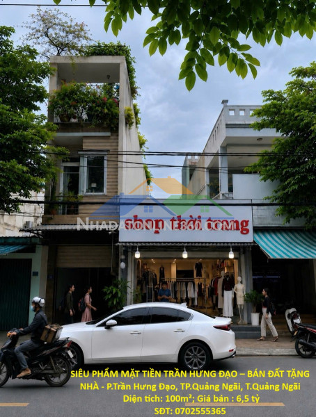 Siêu phẩm mặt tiền trần hưng đạo – bán đất tặng nhà - p.trần hưng đạo, tp.quảng ngãi, t.quảng ngãi