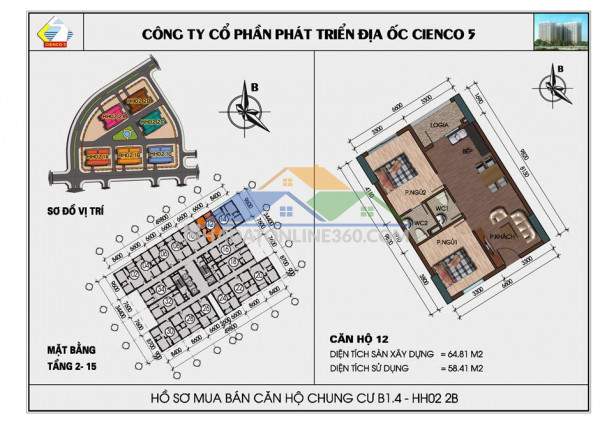 Chính Chủ Gửi Bán Căn 65m² – 2 Ngủ 2wc – View Trực Diện Hồ Thanh Hà