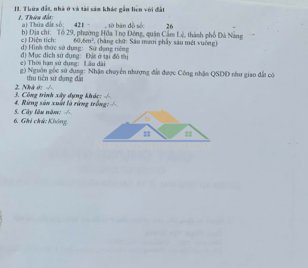 Bán đất kiệt k65 bình thái 4  - p. cẩm lệ, tp đà nẵng