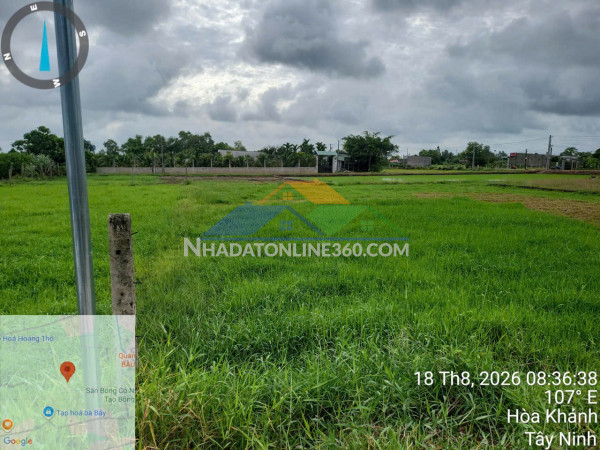 Đầu tư sinh lời - chính chủ bán lô đất mặt tiền đường tỉnh lộ 825, xã hòa khánh, tây ninh