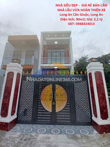 Nhà siêu đẹp -  giá rẻ bán căn nhà lầu vừa hoàn thiện xã long an cần giuộc , long an