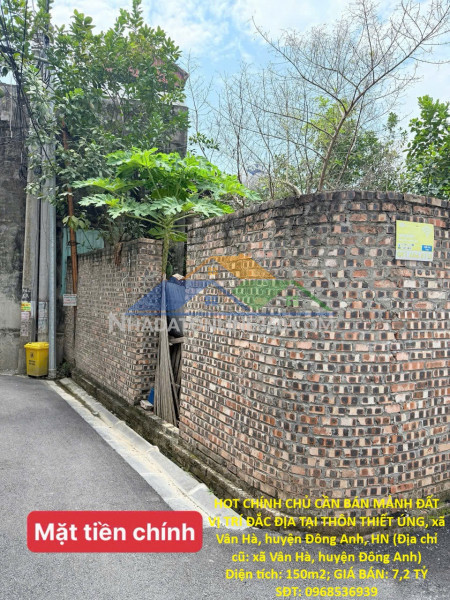 Hot chính chủ cần bán mảnh đất vị trí đắc địa tại thôn thiết úng, xã vân hà, huyện đông anh, hn