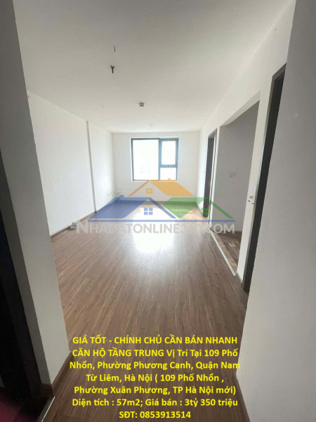 Giá tốt - chính chủ cần bán nhanh căn hộ tầng trung vị trí tại quận nam từ liêm, hà nội
