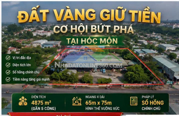 Kho xưởng 4875m2 đặng công bỉnh, xuân thới thượng, hóc môn....
