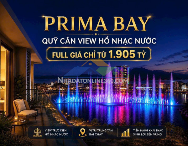 View hồ nhạc nước halo show hạ long có 1.0.2 - sở hữu căn góc 3pn 106m² view trọn vịnh hạ long và pháo hoa mỗi tuần!