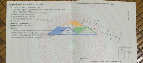 Cần bán lô đất đẹp –  khu đông chùa bình an (chợ dinh) p.nhơn bình, tp.quy nhơn, bình định