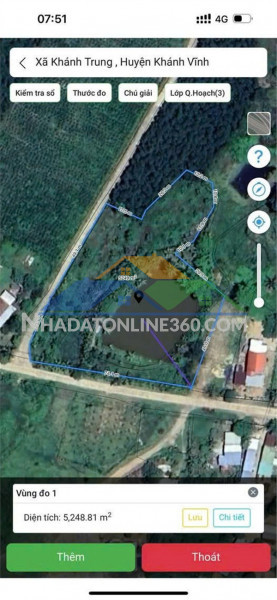 Đất đẹp–giá tốt–chính chủ bán nhanh lô đất 2 mặt tiền thôn suối cá- xã khánh trung- khánh vĩnh- khánh hòa