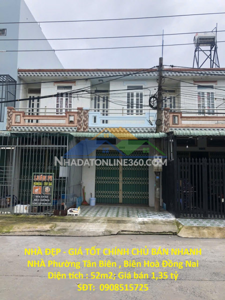Nhà đẹp - giá tốt chính chủ bán nhanh nhà phường tân biên ,...