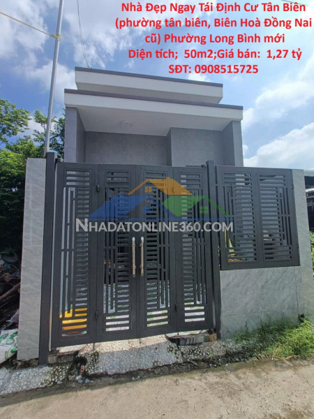 Nhà đẹp ngay tái định cư tân biên (phường tân biên cũ)...