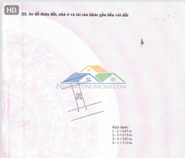 Bán 43.6 m2 đất tái định cư gia lâm – đường 11m có vỉa hè...