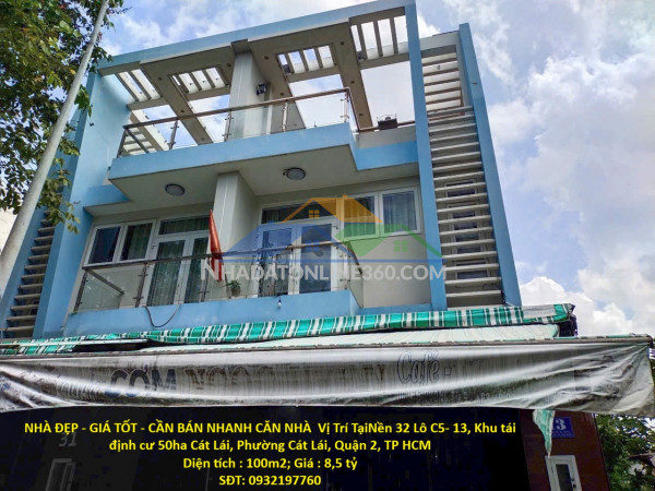 Nhà đẹp - giá tốt - cần bán nhanh căn nhà  vị trí tại phường cát lái, quận 2, tp hcm