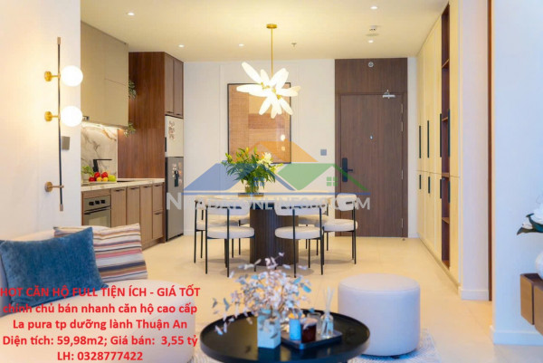 Hot căn hộ full tiện ích - giá tốt chính chủ bán nhanh căn hộ cao cấp la pura tp dưỡng lành thuận an