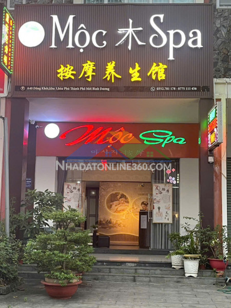 Sang nhượng spa dưỡng sinh hoạt động 6 năm tại thủ dầu một,...