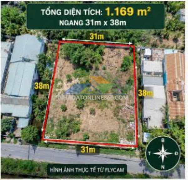 Quỹ đất hiếm an phú đông q.12 – 1.169m² – ngang 31m chỉ 62 tỷ