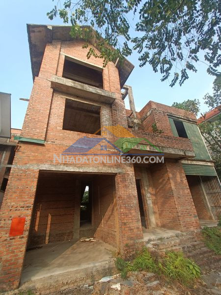 Biệt thự xây thô 4 tầng đtm cầu bươu, 367m2, lô góc, mt36m, 62 tỷ thanh trì