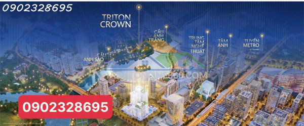 Phú mỹ hưng mở bán gd 1 căn hộ  triton crown hồ bán nguyệt