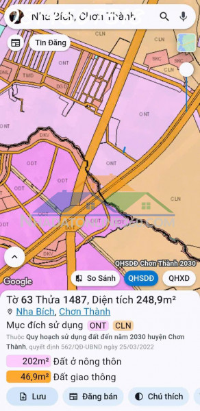 Bán đất nha bích, tp. đồng nai, 350 triệu, 10m x 50m, đẹp, nhiều...