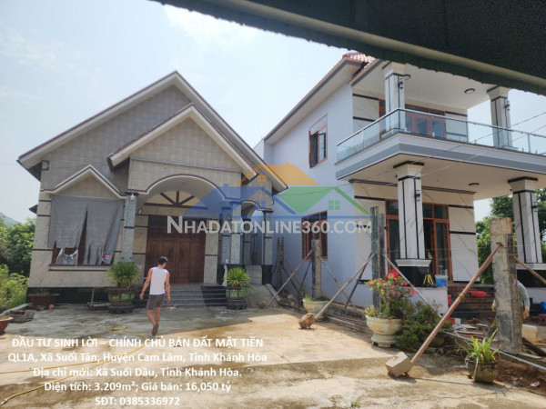 Đầu tư sinh lời – chính chủ bán đất mặt tiền ql1a, xã suối tân, huyện cam lâm, tỉnh khánh hòa