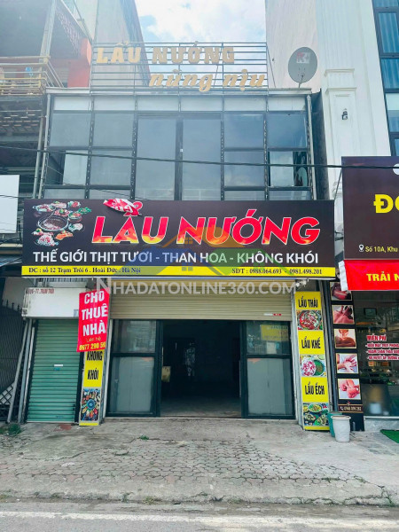 Cho thuê nhà mặt phố thị trấn trạm trôi, hoài đức – vị...