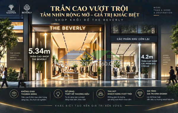 Shophouse beverly trần cao 5,34m- xem thực tế mua trực tiếp. booking...