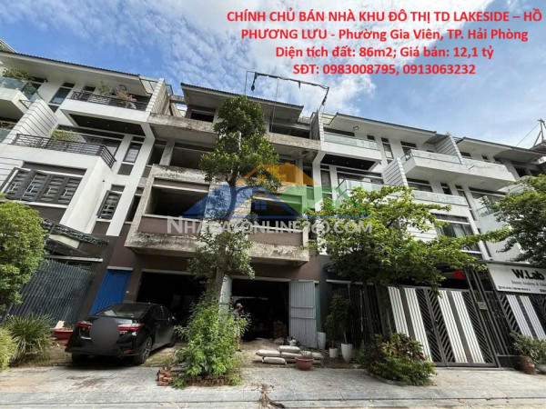 Chính chủ bán nhà khu đô thị td lakeside – hồ phương lưu - phường gia viên, tp. hải phòng