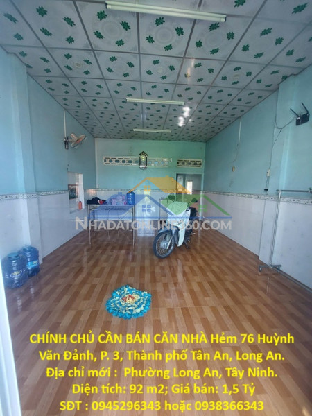 Đầu tư sinh lời - chính chủ cần bán căn nhà hẻm 76 huỳnh văn đảnh, p. 3, thành phố tân an, long an