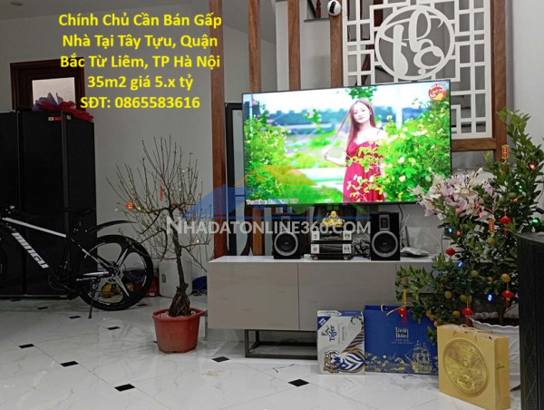 Chính chủ cần bán gấp nhà tại tây tựu, quận bắc từ liêm, tp hà nội 35m2 giá 5.x tỷ