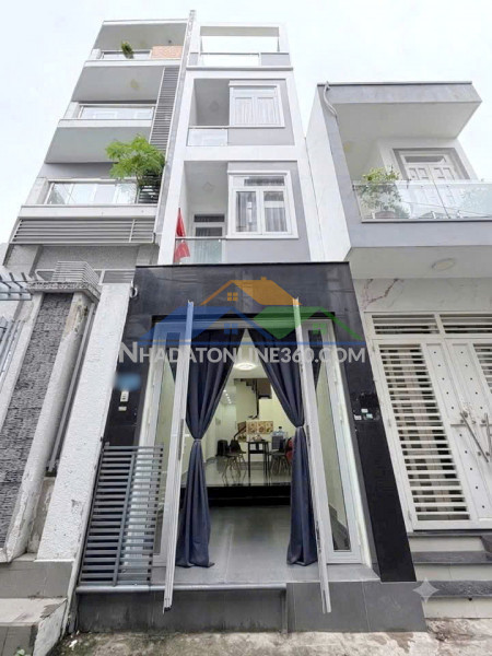 Nhà mới 4 tầng nở hậu cách mặt tiền 20m dương bá trạc...
