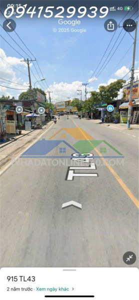 Bán đất mặt tiền tịnh lộ 43 -giá 16,5ty