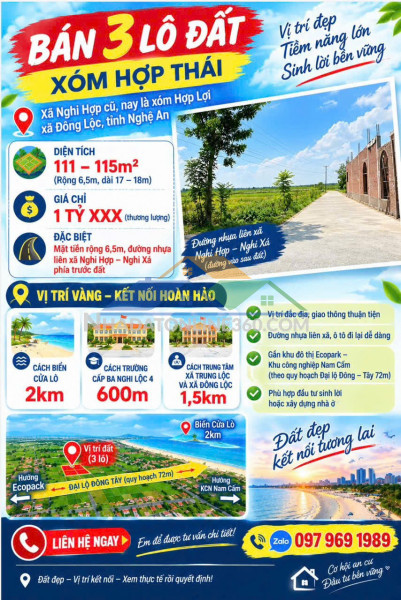 Đất đẹp – giá tốt – chính chủ cần bán 5 lô đất tại xã...