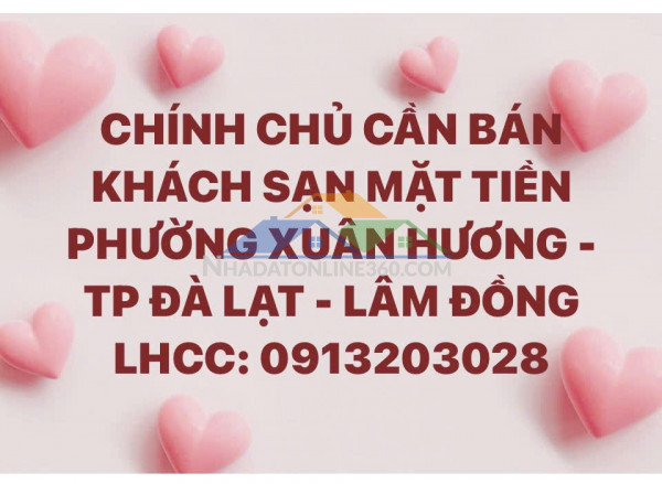 BÁN KHÁCH SẠN MẶT TIỀN PHƯỜNG XUÂN HƯƠNG - THÀNH PHỐ ĐÀ...
