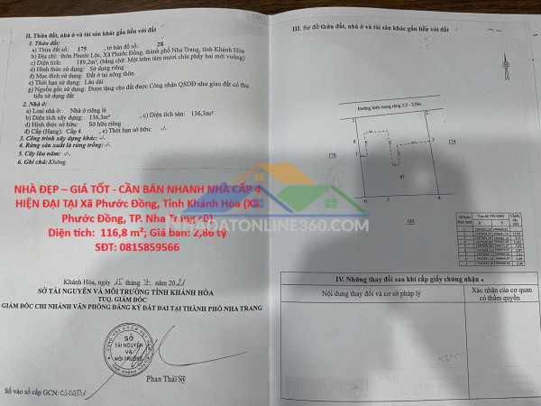 Nhà đẹp – giá tốt - cần bán nhanh nhà cấp 4 hiện đại tại phước đồng, tp. nha trang, khánh hòa
