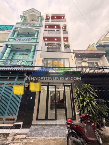 Mua nhà tặng vàng hot trong tháng 9. nhà mới ngay tặng toàn bộ nội thất xịn  sò - bình tân giáp tân phú- 4x14 - 5 tầng - 6pn - chỉ 8 tỷ 4