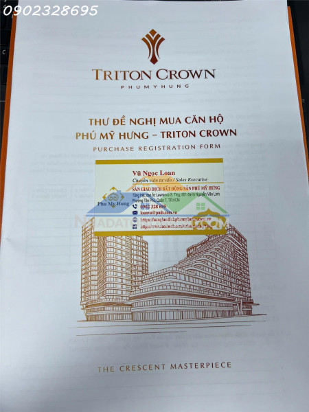 Căn hộ hồ bán nguyệt phú mỹ hưng - triton crown phú mỹ hưng