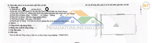 Bán nhà xưởng KCN Mỹ Phước – Bến Cát, Bình Dương 1.920 m²
