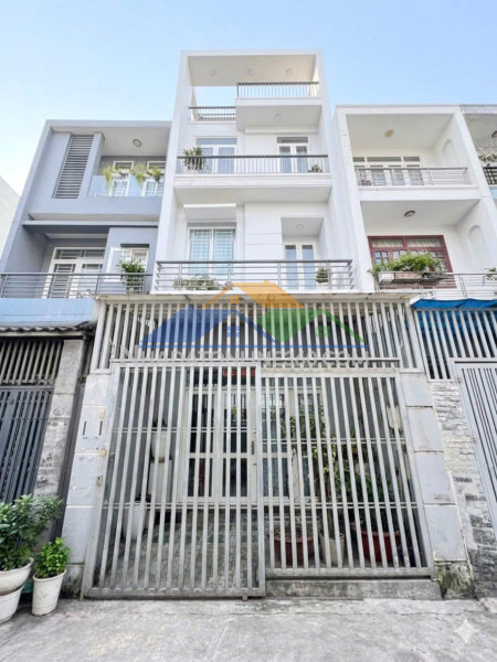Bán nhà 4 tầng hẻm 4m đường nguyễn thị tần p2q8. giá: 6.4 tỷ