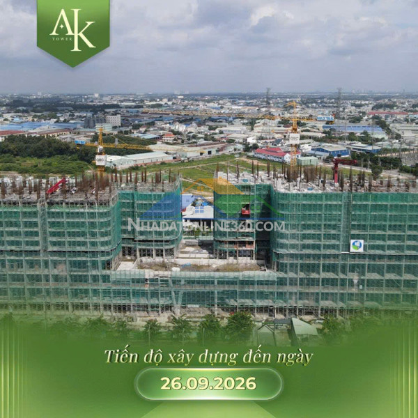 Cập nhật tiến độ a&k tower đã lên tới tầng 12, đang giữ chỗ dợt mới: 1 tỷ 690/ căn (chưa trừ ưu đãi)