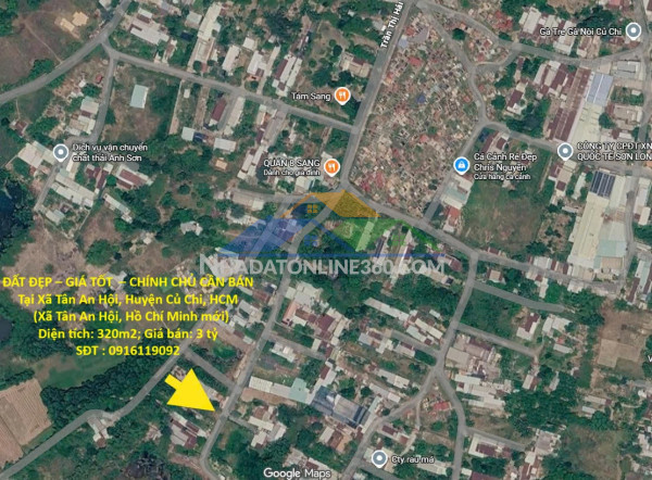 Đất đẹp – giá tốt  – chính chủ cần bán tại xã tân an hội, huyện củ chi, hcm