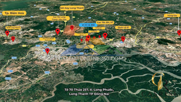 Lô đất giá đầu tư vị trí ngay cổng chính sân bay long thành