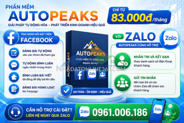 Fb autopeaks & zalo autopeaks: giải pháp tự động hóa marketing đơn giản & hiệu quả nhất cho saler
