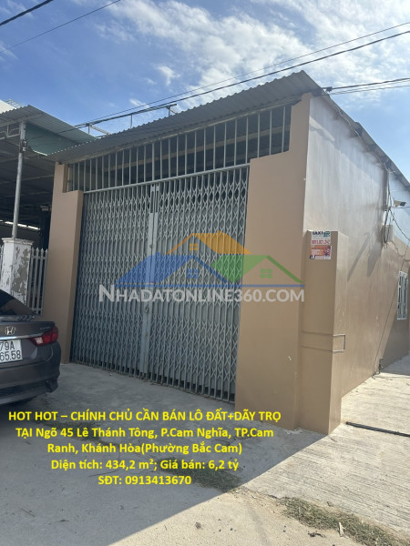 Hot hot – chính chủ cần bán lô đất+dãy trọ tại p.cam nghĩa, tp.cam ranh, khánh hòa(phường bắc cam)