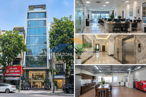 Mặt phố chùa láng – 100m² – mt 5,5m – 8 tầng – thang máy – vỉa hè – dòng tiền 200tr/tháng