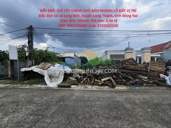 Đất đẹp- giá tốt chính chủ bán nhanh lô đất vị trí đắc địa tại huyện long thành, tỉnh đồng nai