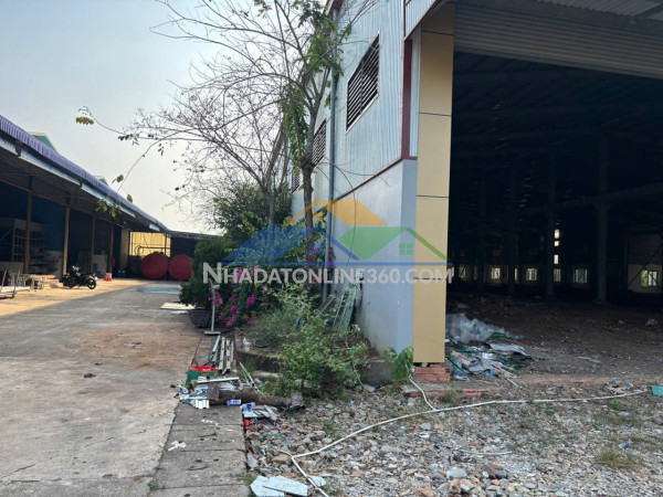 Xn537 nhà xưởng sản xuất, khung thép kiên cố thích hợp sx cơ khí, xe cont di chuyển 24h