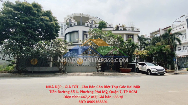 Nhà đẹp - giá tốt - cần bán căn biệt thự góc hai mặt tiền...