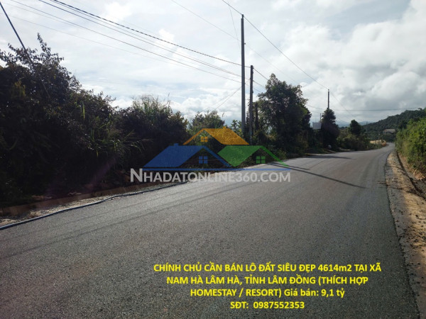 Chính chủ cần bán lô đất siêu đẹp 4614m2 tại xã nam hà lâm hà, tỉnh lâm đồng (thích hợp homestay / resort)