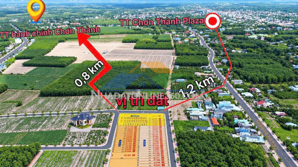 Chỉ từ 695 triệu sở hữu đất gần kcn becamex, diện tích 225-1.000m2, trả trước 225 triệu